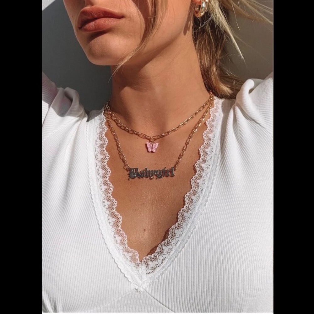 Princess Polly Baby Girl Butterfly Necklace